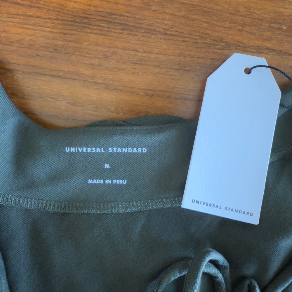 Universal Standard Olive Green Casual Dolman Sleeve Dress - Picture 6 of 11